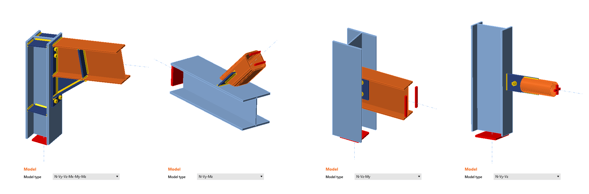 How to model one bolt connection (Model type) IDEA StatiCa